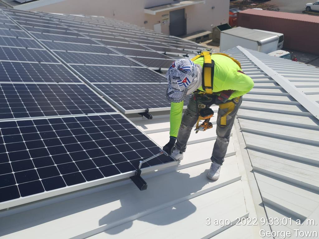 GreenTech crew on roof